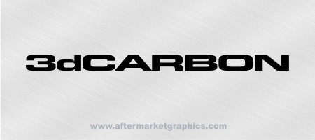 3D Carbon Decals - Pair (2 pieces)